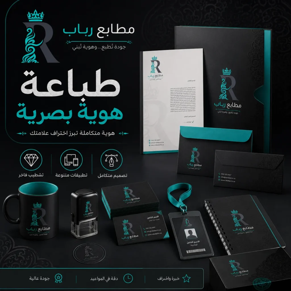 طباعة براند, طباعة هوية بصرية, مطبعة هوية بصرية, مطبعة براندات, طباعة مطبوعات البراند